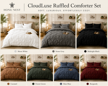 CloudLuxe Ruffled Comforter Set