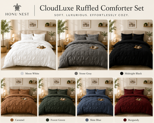 CloudLuxe Ruffled Comforter Set