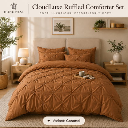 CloudLuxe Ruffled Comforter Set