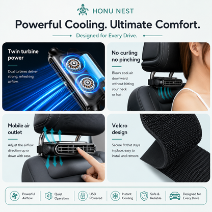 Honu Nest Portable Car Seat Cooling Fan
