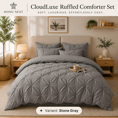 CloudLuxe Ruffled Comforter Set