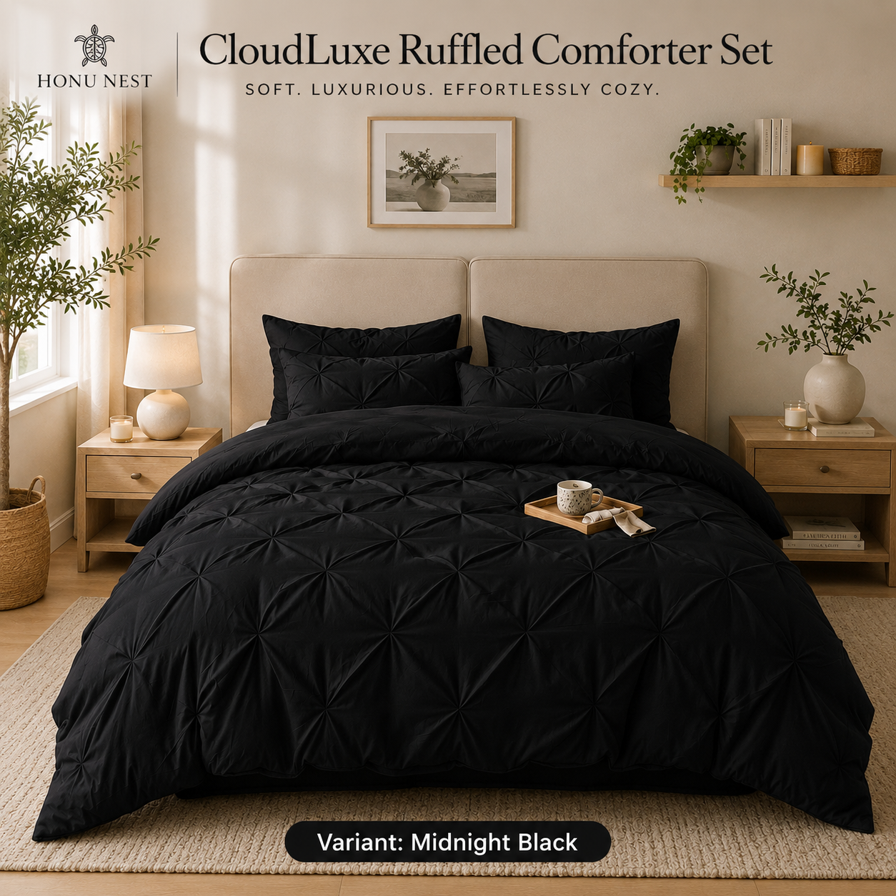CloudLuxe Ruffled Comforter Set