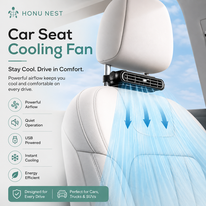 Honu Nest Portable Car Seat Cooling Fan